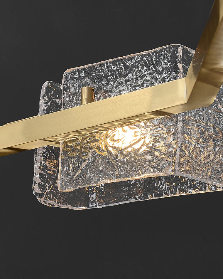Diff Textured Glass Round Chandelier-DF2174