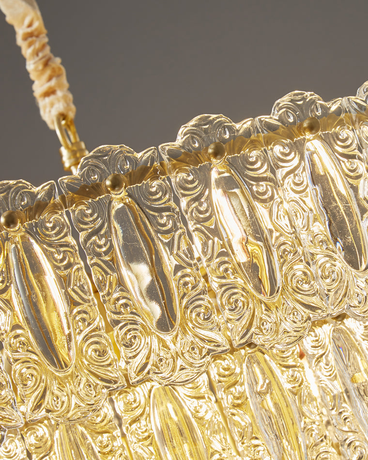 Diff Textured Glass Tiered Chandelier-DF2177