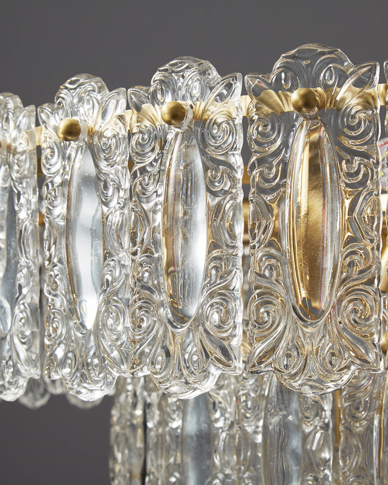 Diff Textured Glass Tiered Chandelier-DF2177