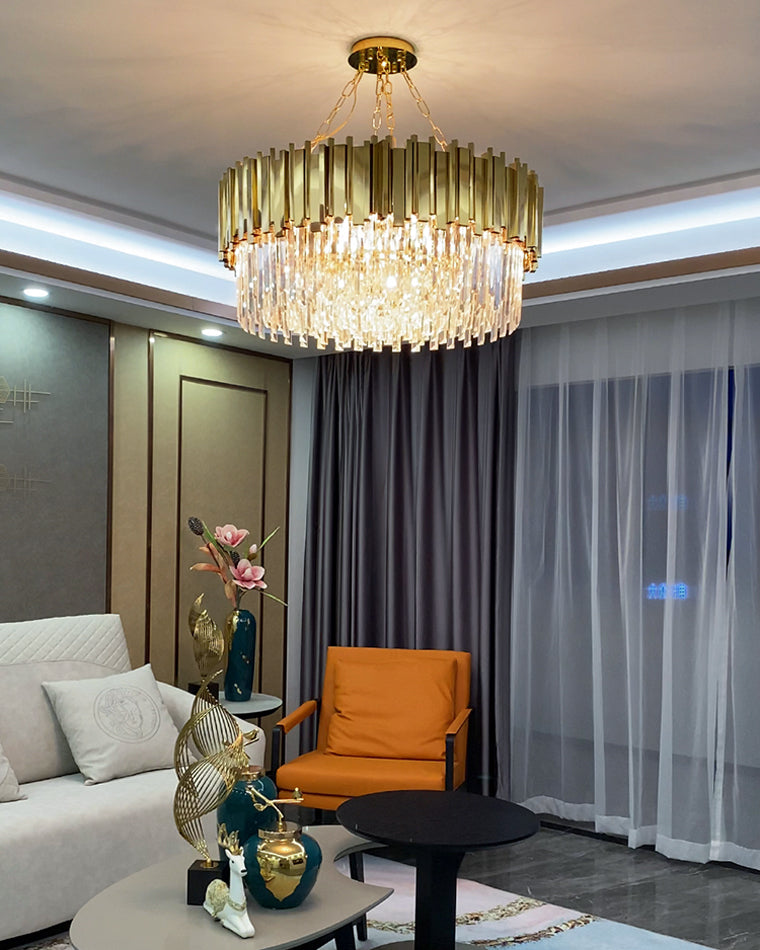 Diff Prism Crystal Tiered Chandelier-DF2185