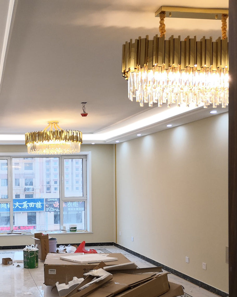 Diff Prism Crystal Tiered Chandelier-DF2185
