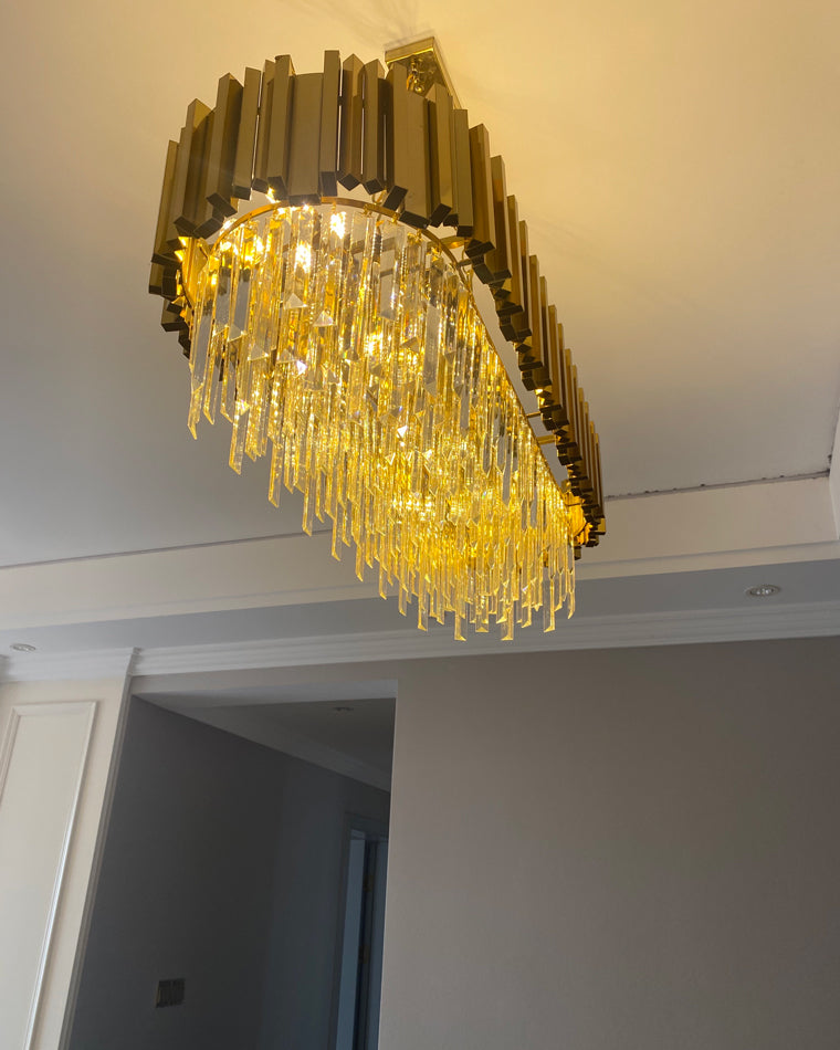 Diff Prism Crystal Tiered Chandelier-DF2185