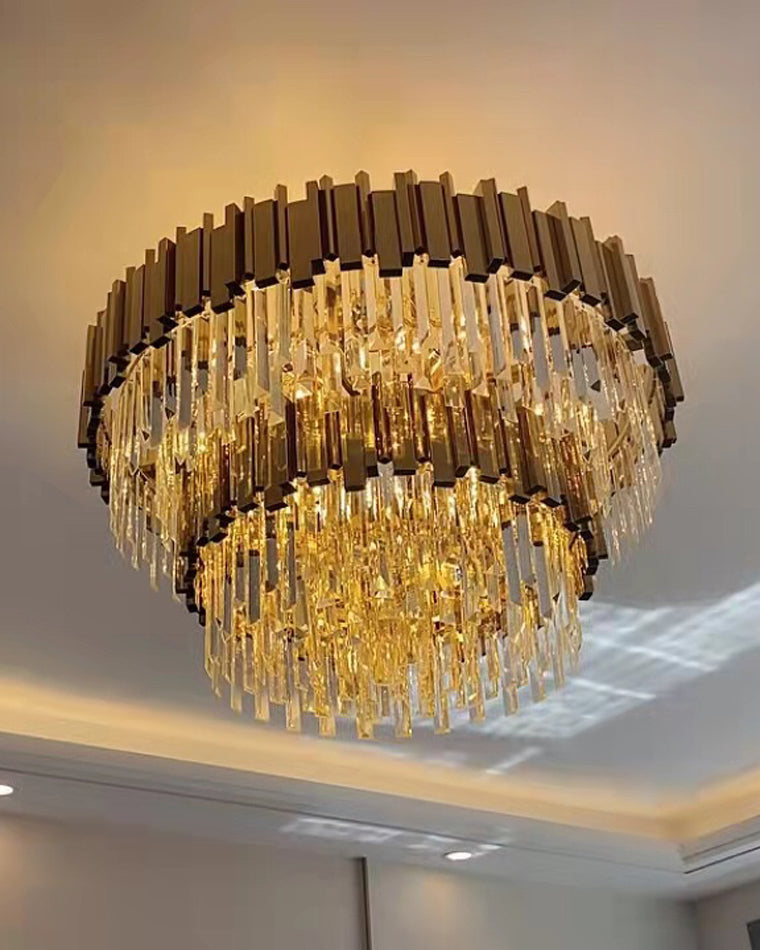 Diff Prism Crystal Tiered Chandelier-DF2185