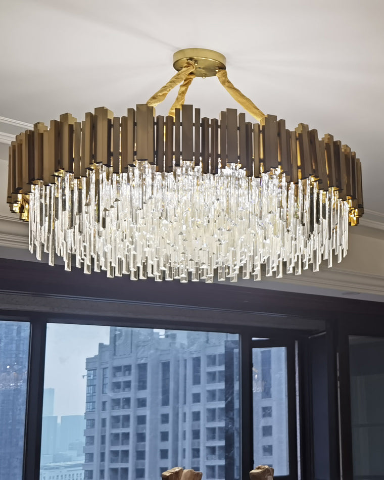 Diff Prism Crystal Tiered Chandelier-DF2185