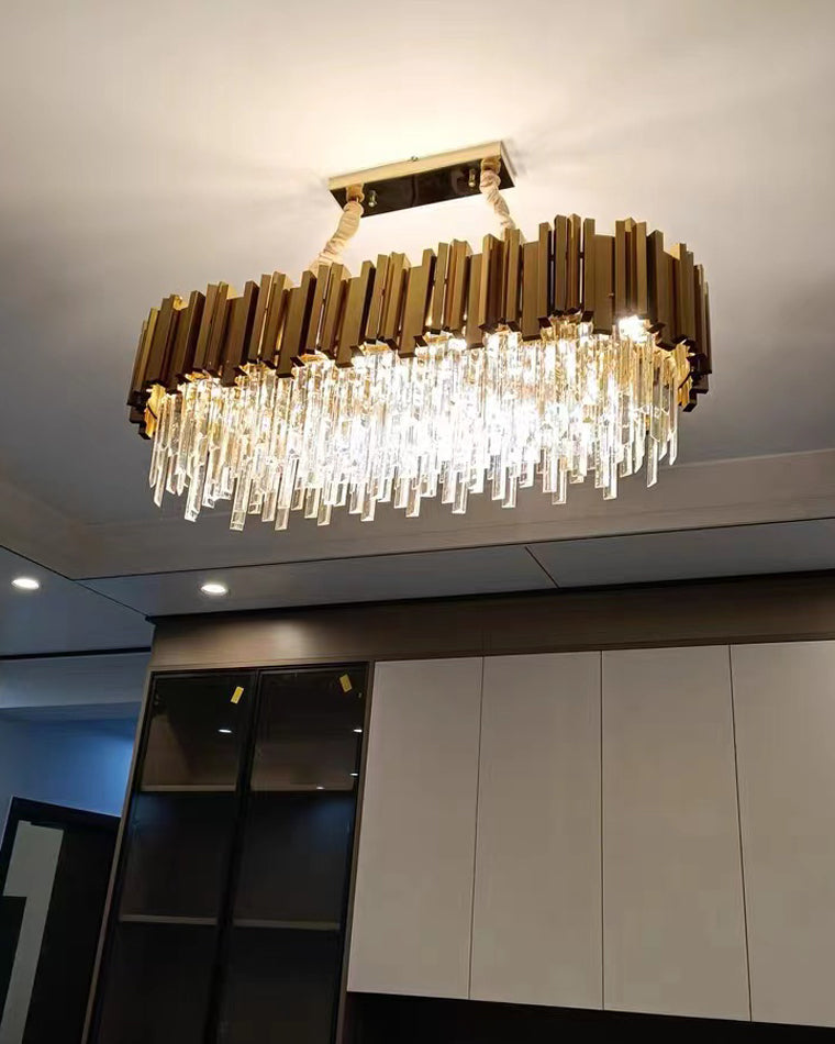 Diff Prism Crystal Tiered Chandelier-DF2185