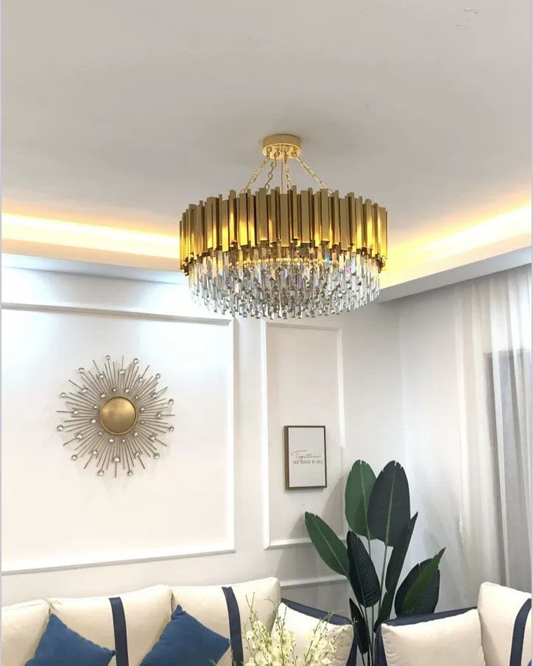 Diff Prism Crystal Tiered Chandelier-DF2185