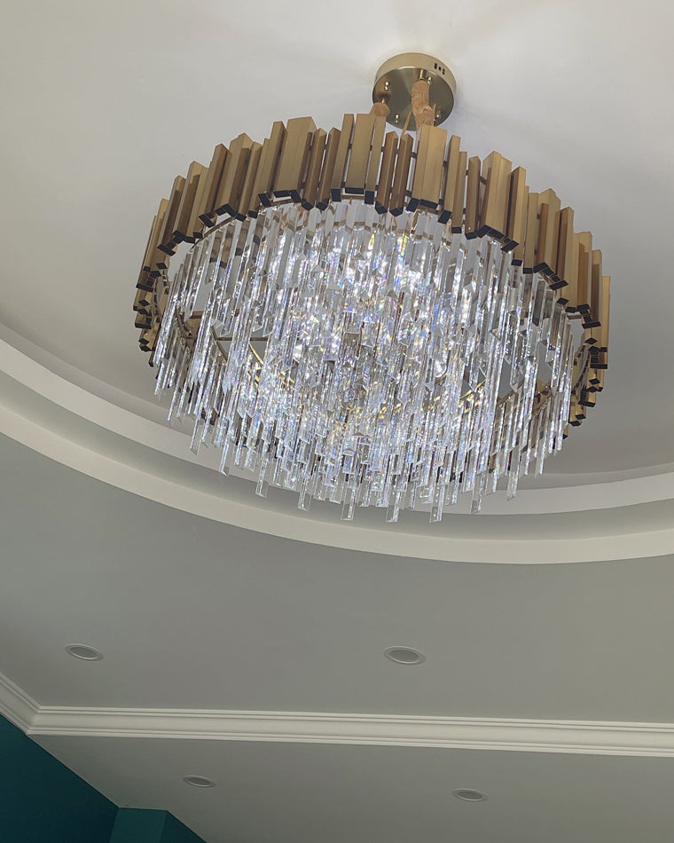 Diff Prism Crystal Tiered Chandelier-DF2185