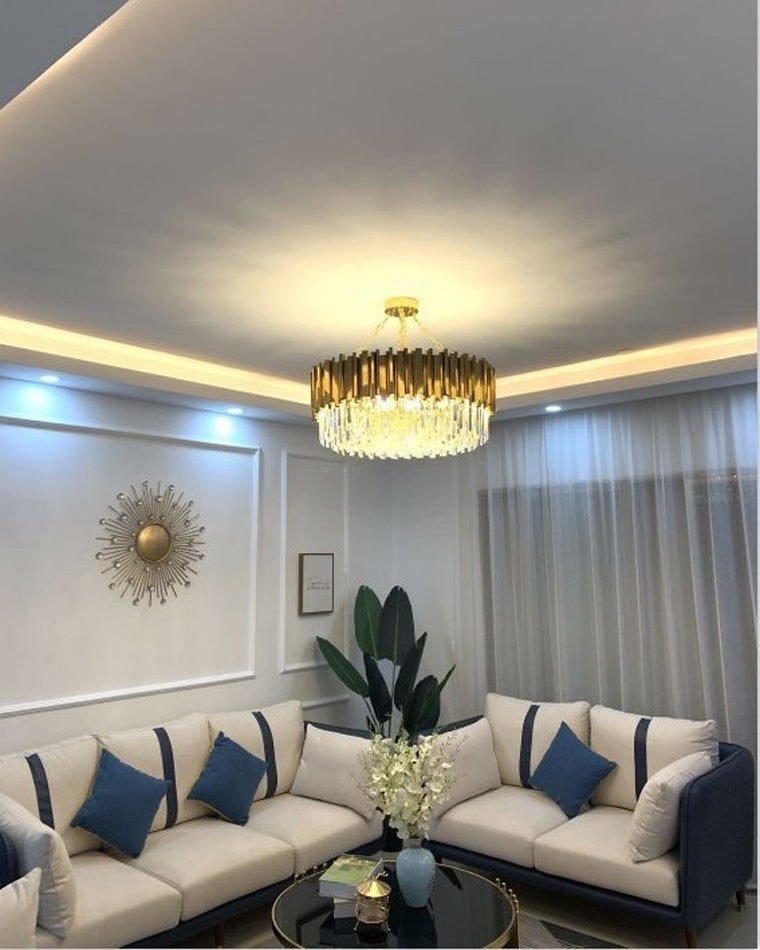 Diff Prism Crystal Tiered Chandelier-DF2185