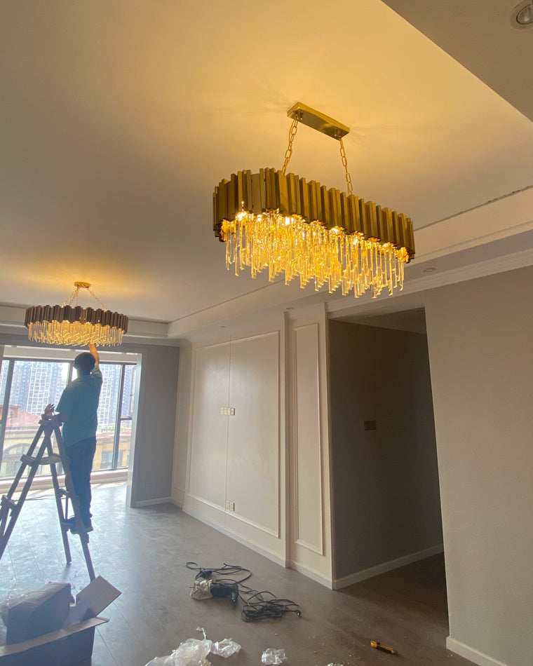 Diff Prism Crystal Tiered Chandelier-DF2185