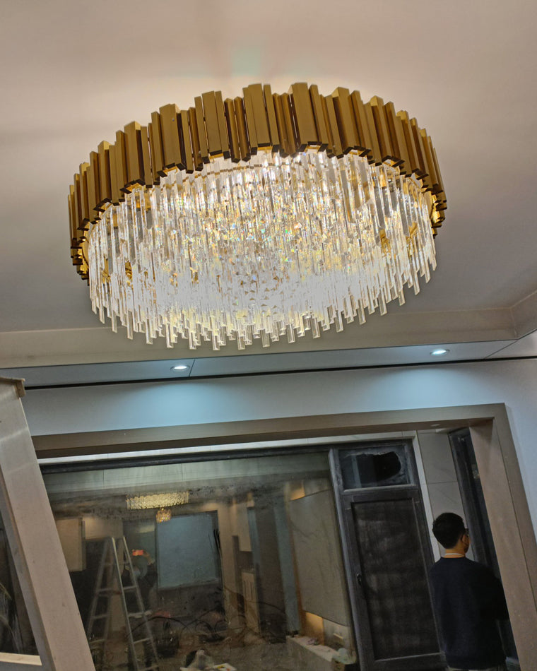 Diff Prism Crystal Tiered Chandelier-DF2185