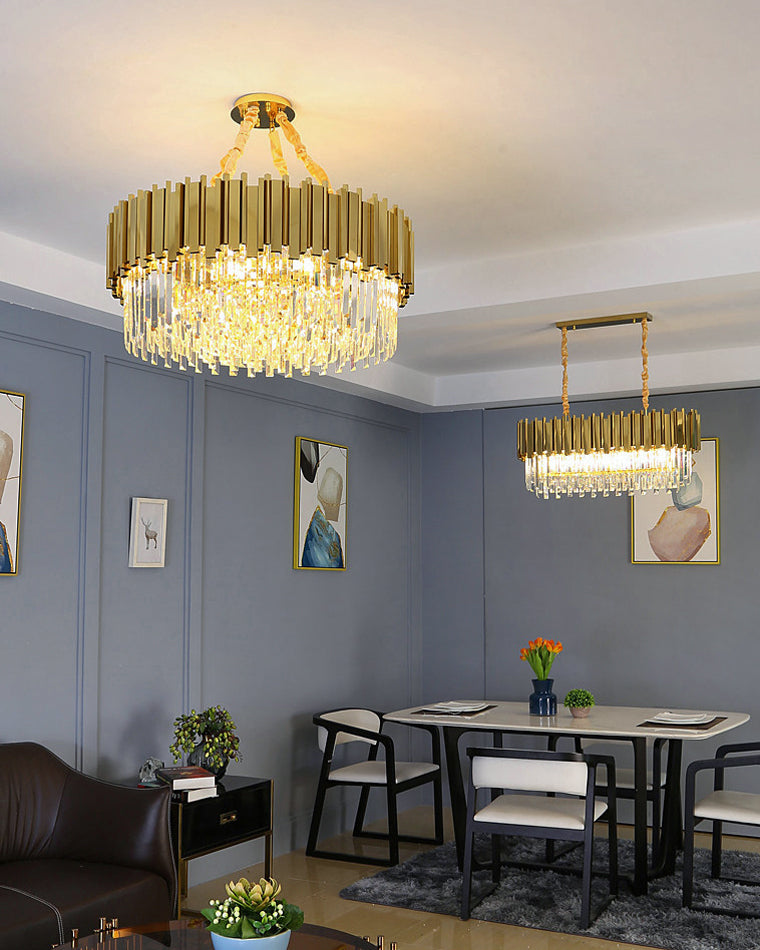 Diff Prism Crystal Tiered Chandelier-DF2185