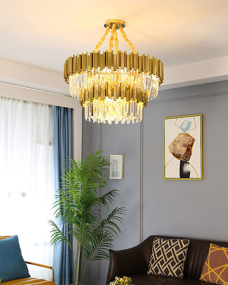 Diff Prism Crystal Tiered Chandelier-DF2185
