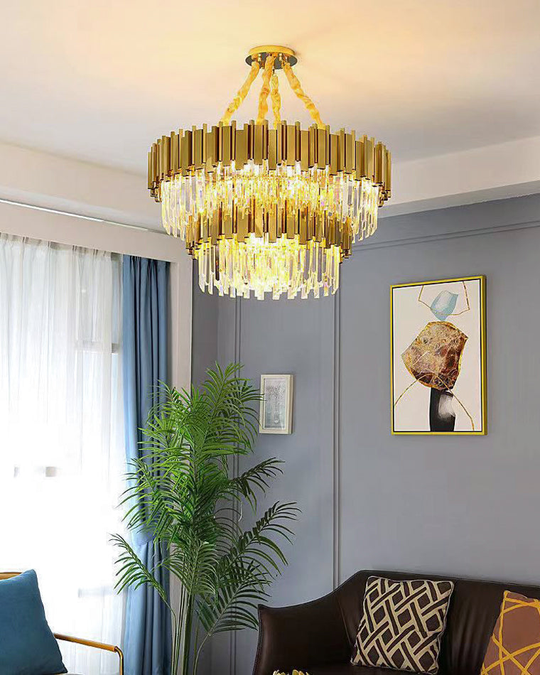 Diff Prism Crystal Tiered Chandelier-DF2185