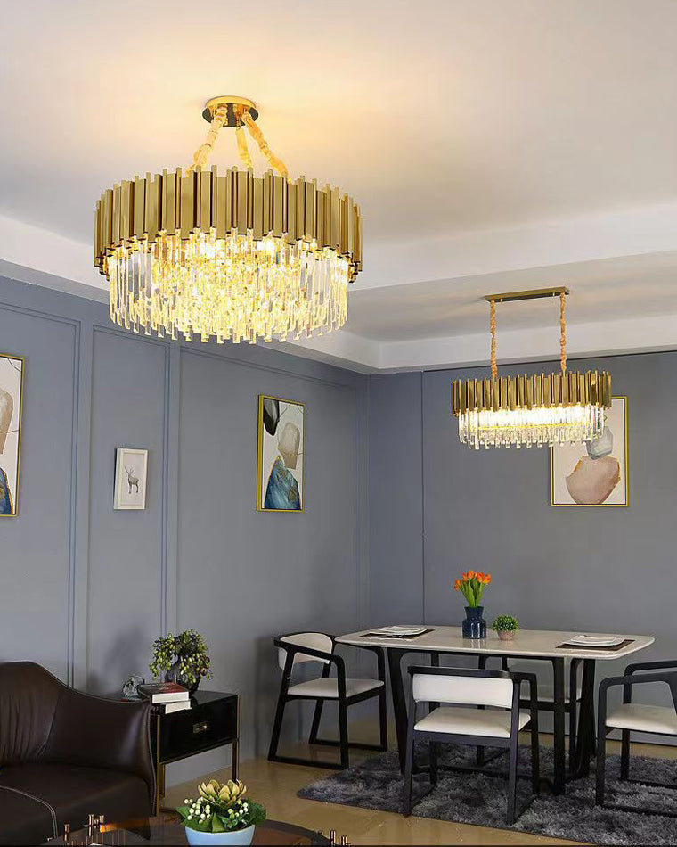 Diff Prism Crystal Tiered Chandelier-DF2185