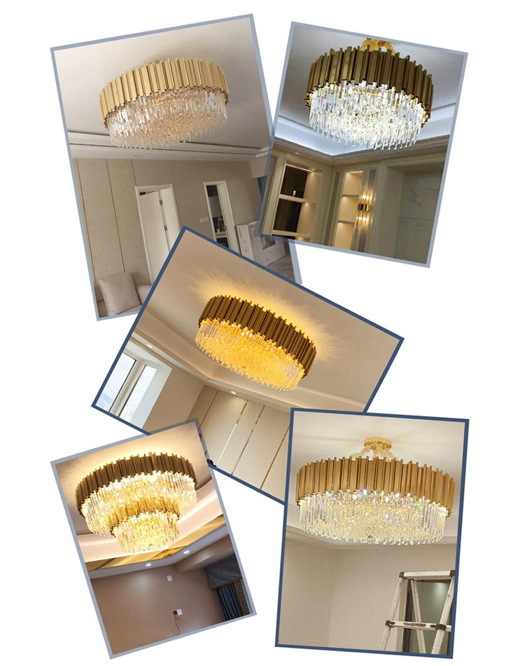 Diff Prism Crystal Tiered Chandelier-DF2185