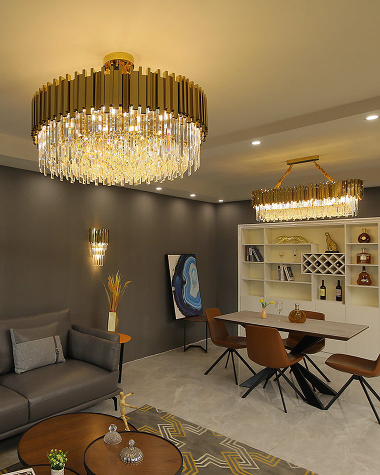 Diff Prism Crystal Tiered Chandelier-DF2185