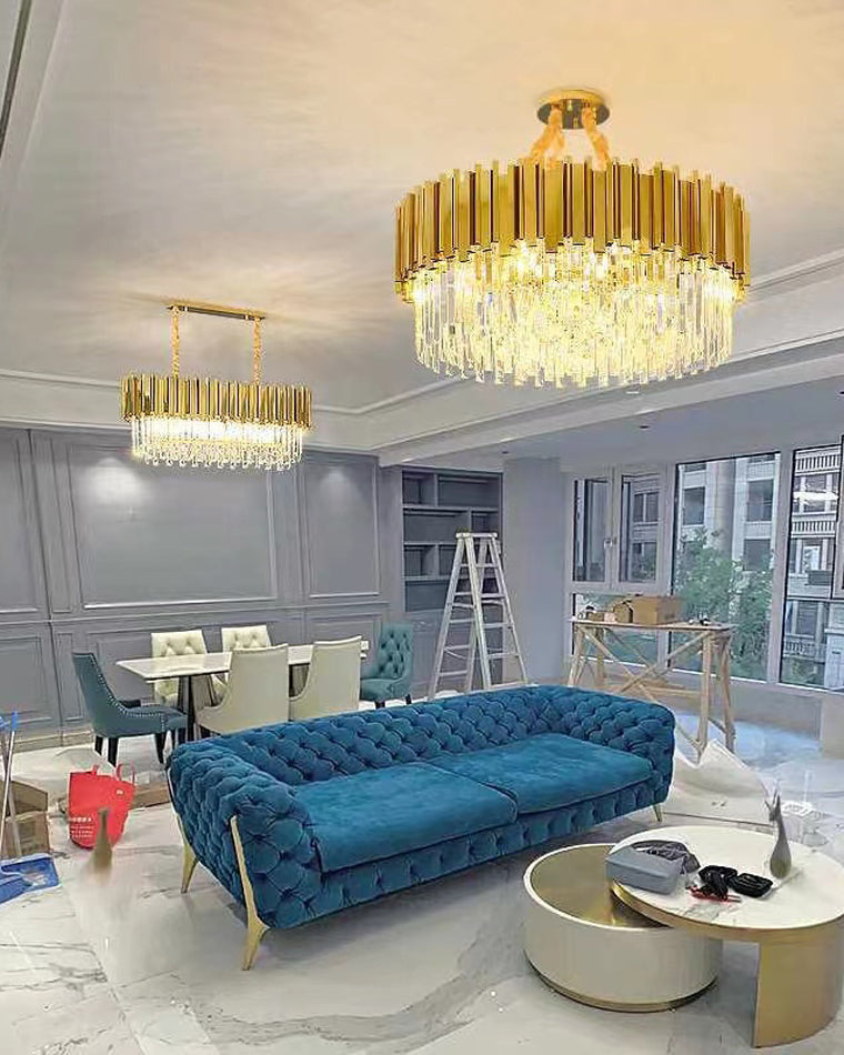 Diff Prism Crystal Tiered Chandelier-DF2185