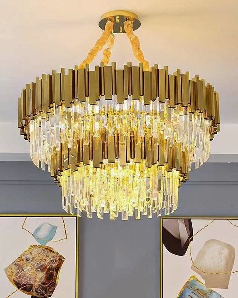 Diff Prism Crystal Tiered Chandelier-DF2185