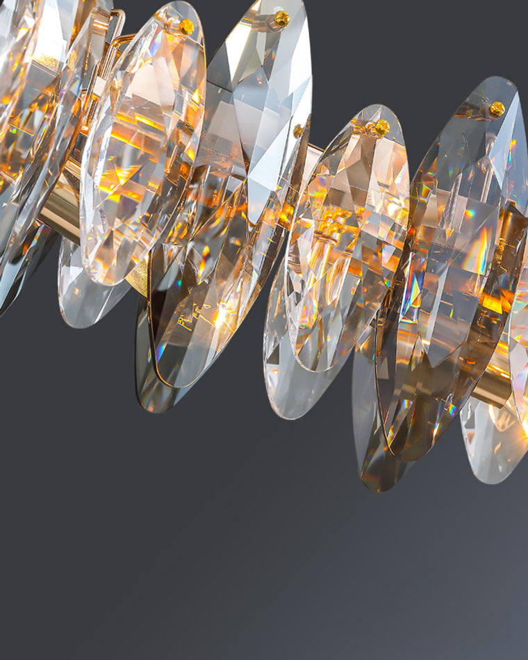 Diff Smoked Crystal Round Chandelier-DF2187