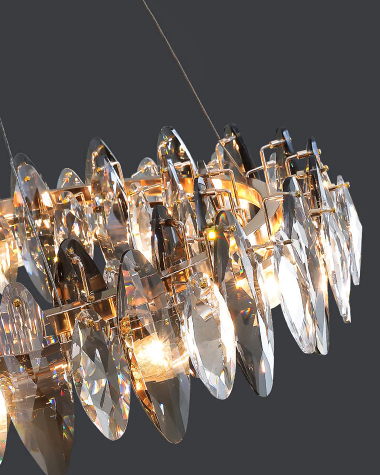 Diff Smoked Crystal Round Chandelier-DF2187