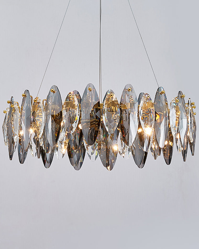 Diff Smoked Crystal Round Chandelier-DF2187