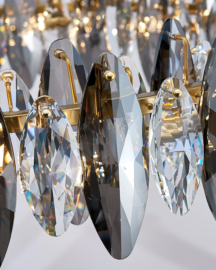 Diff Smoked Crystal Round Chandelier-DF2187