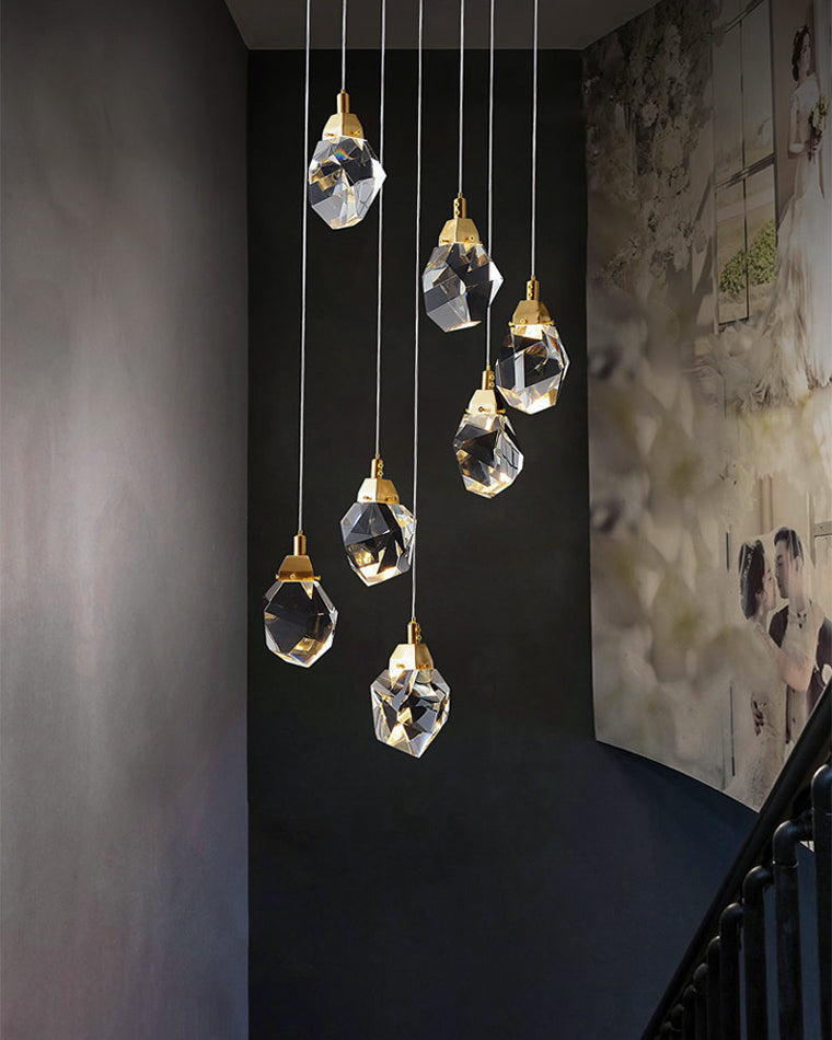 Diff Rock Crystal Rain Chandelier-DF2189