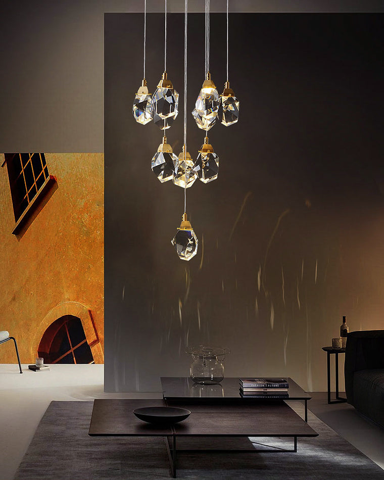 Diff Rock Crystal Rain Chandelier-DF2189