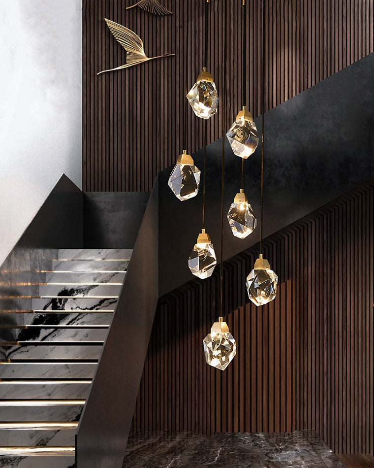 Diff Rock Crystal Rain Chandelier-DF2189