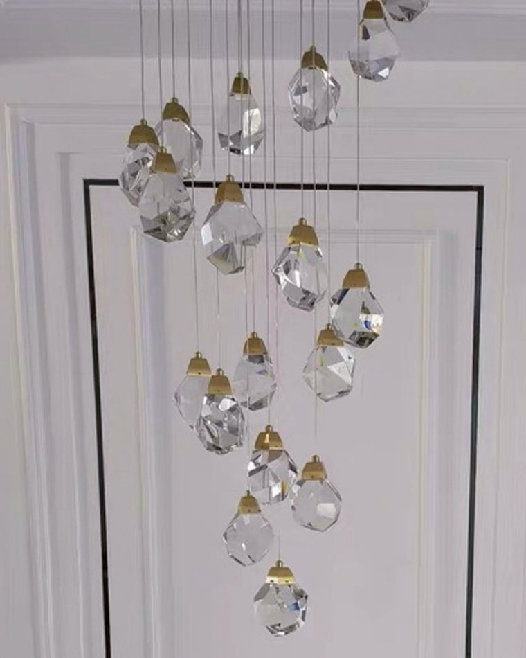 Diff Rock Crystal Rain Chandelier-DF2189