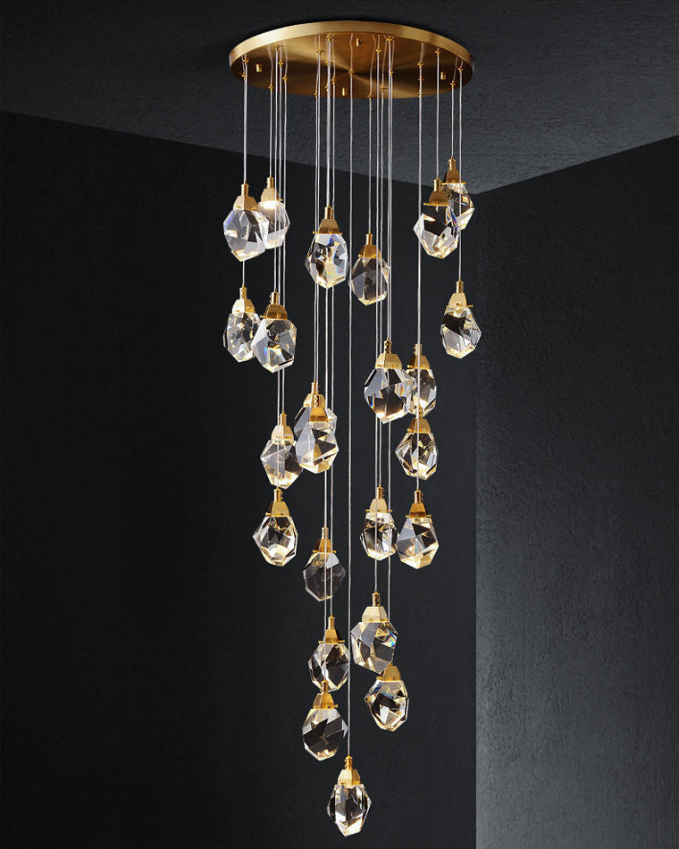 Diff Rock Crystal Rain Chandelier-DF2189