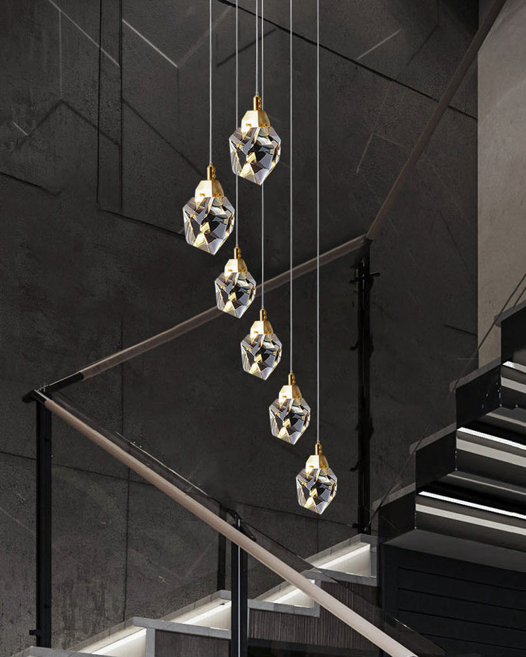 Diff Rock Crystal Rain Chandelier-DF2189