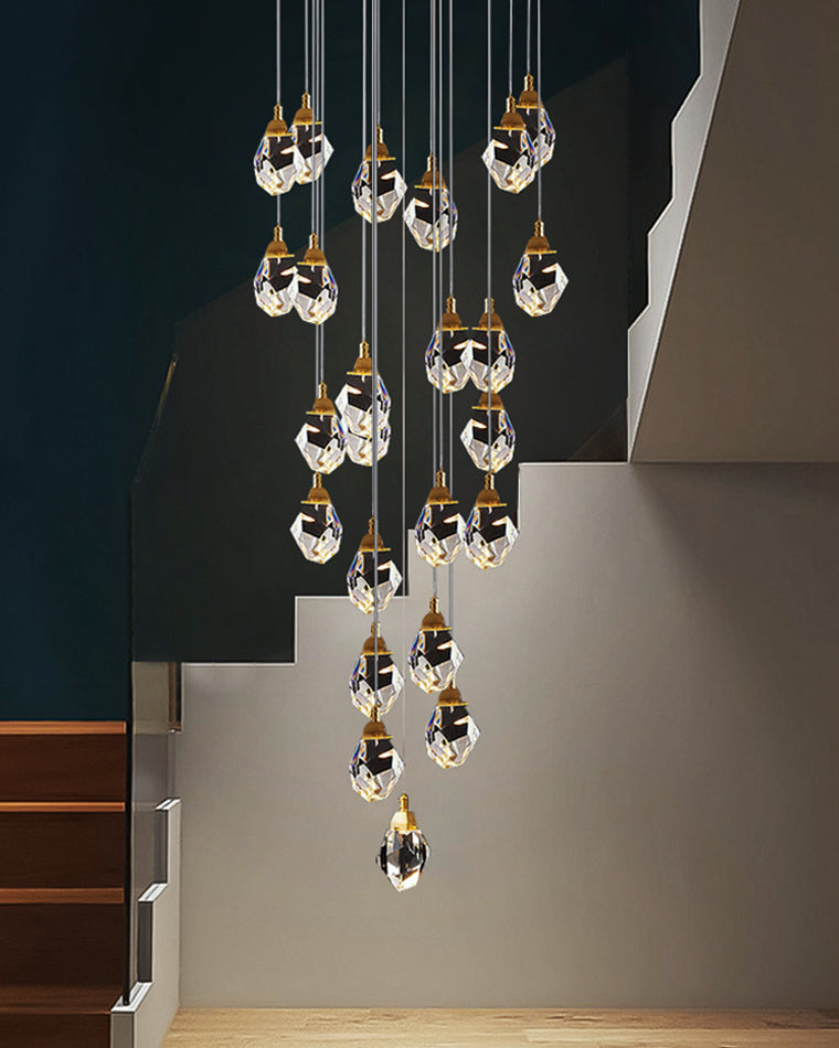 Diff Rock Crystal Rain Chandelier-DF2189