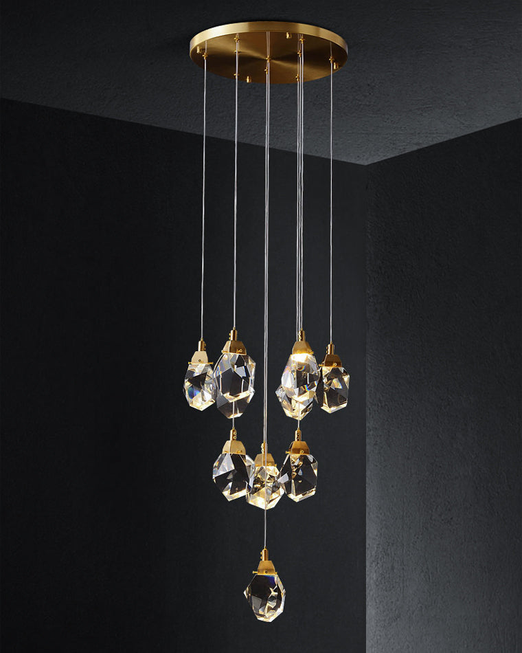 Diff Rock Crystal Rain Chandelier-DF2189