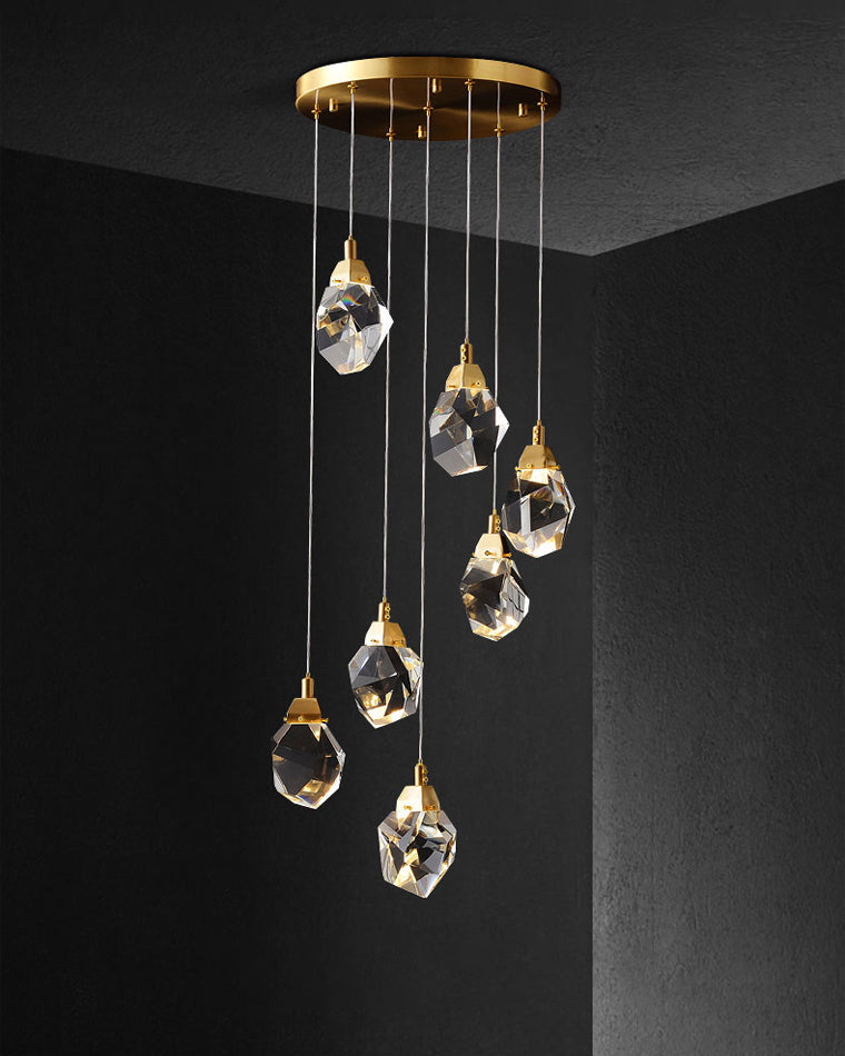 Diff Rock Crystal Rain Chandelier-DF2189