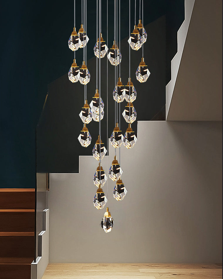 Diff Rock Crystal Rain Chandelier-DF2189