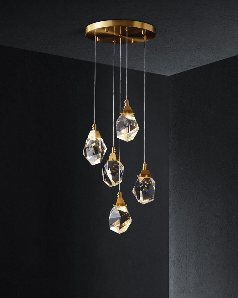 Diff Rock Crystal Rain Chandelier-DF2189