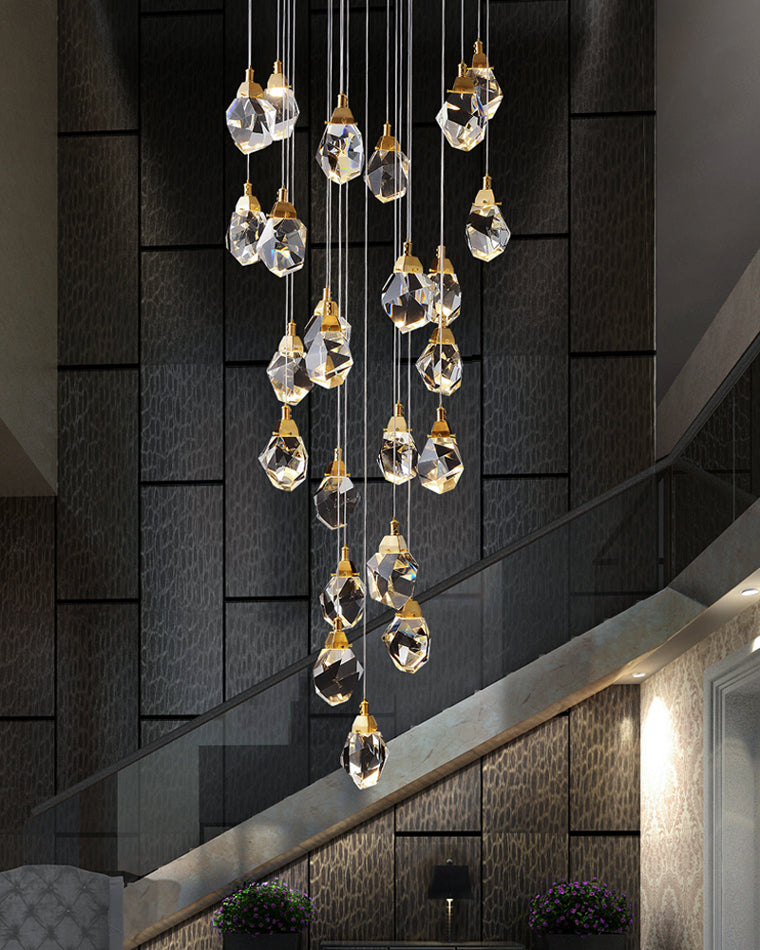 Diff Rock Crystal Rain Chandelier-DF2189