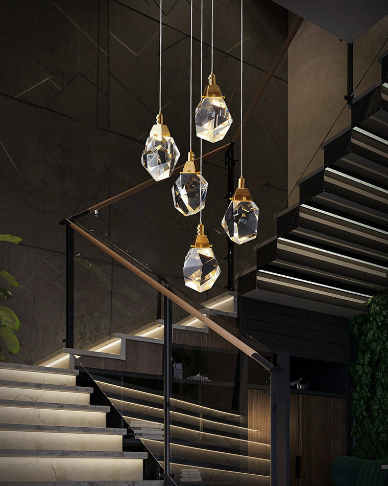 Diff Rock Crystal Rain Chandelier-DF2189