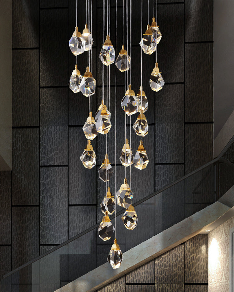 Diff Rock Crystal Rain Chandelier-DF2189