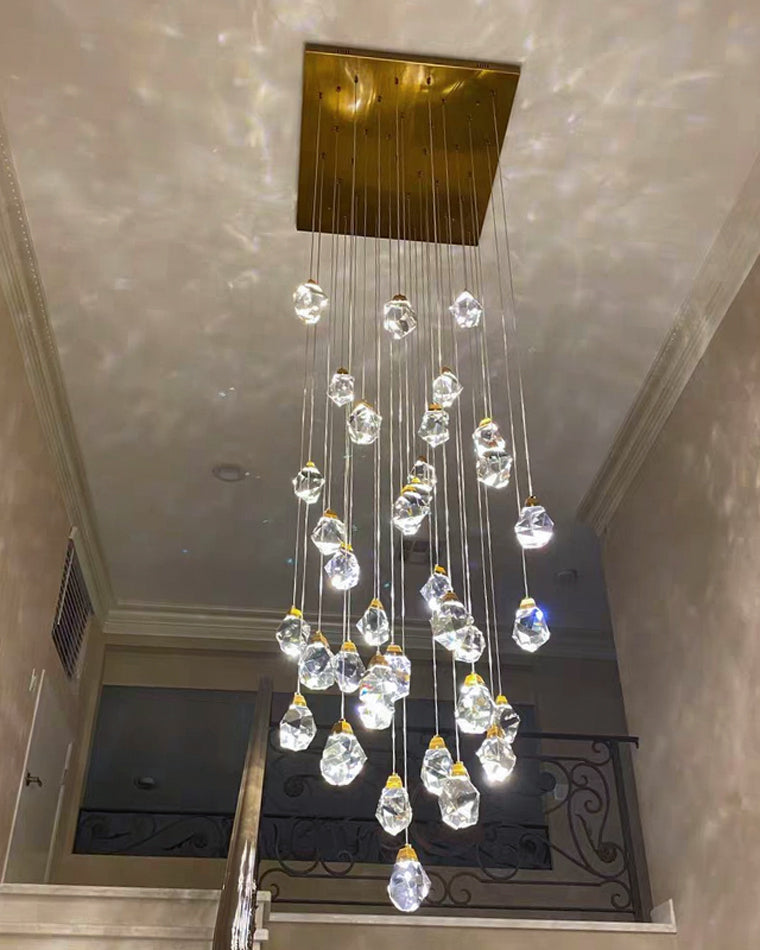 Diff Rock Crystal Rain Chandelier-DF2189