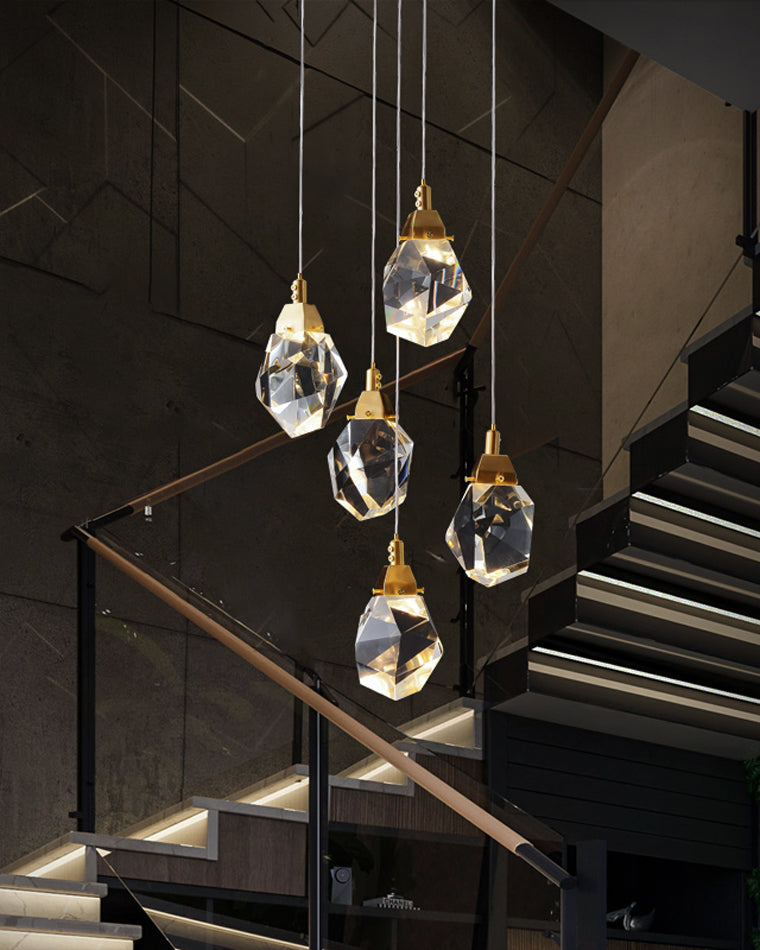 Diff Rock Crystal Rain Chandelier-DF2189