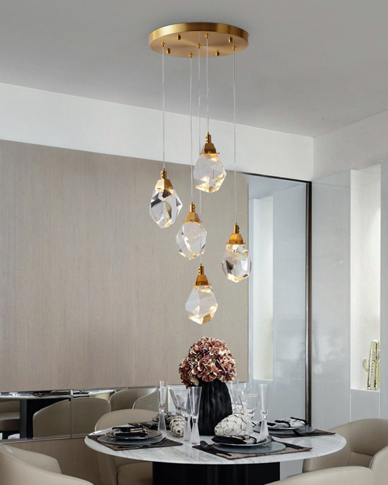 Diff Rock Crystal Rain Chandelier-DF2189