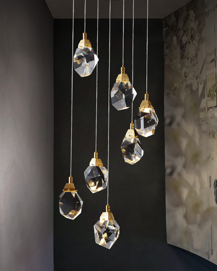 Diff Rock Crystal Rain Chandelier-DF2189