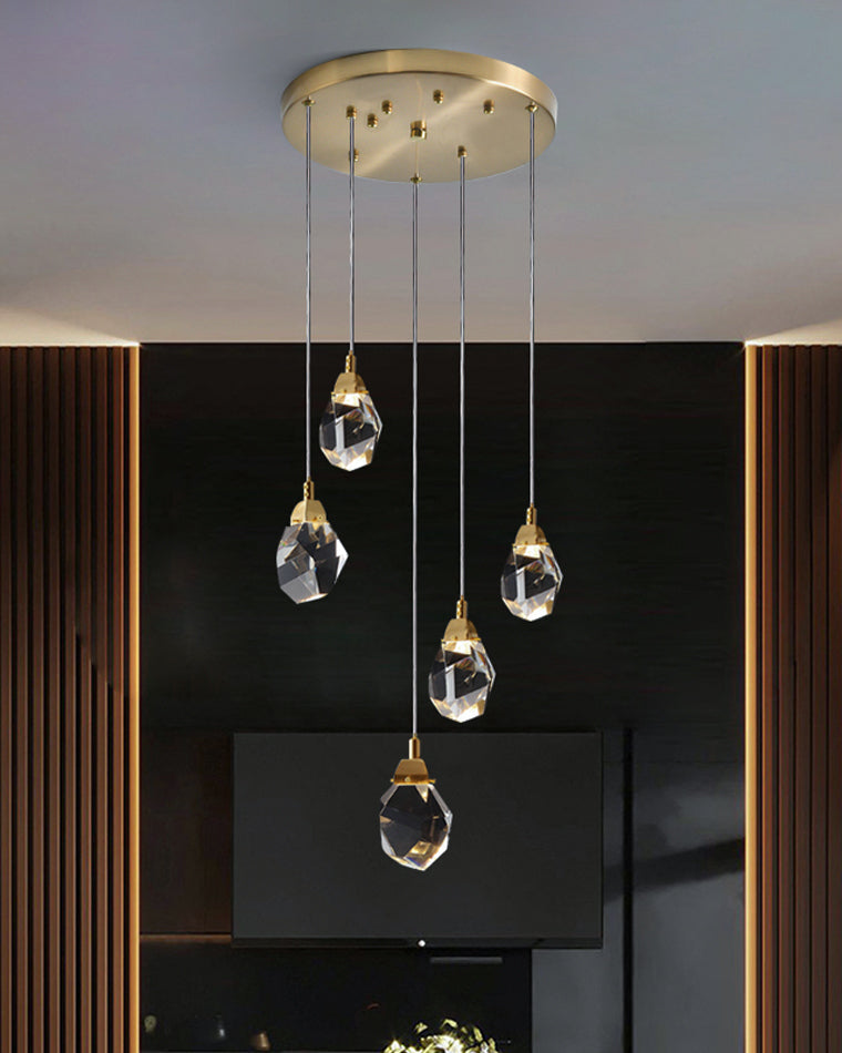 Diff Rock Crystal Rain Chandelier-DF2189