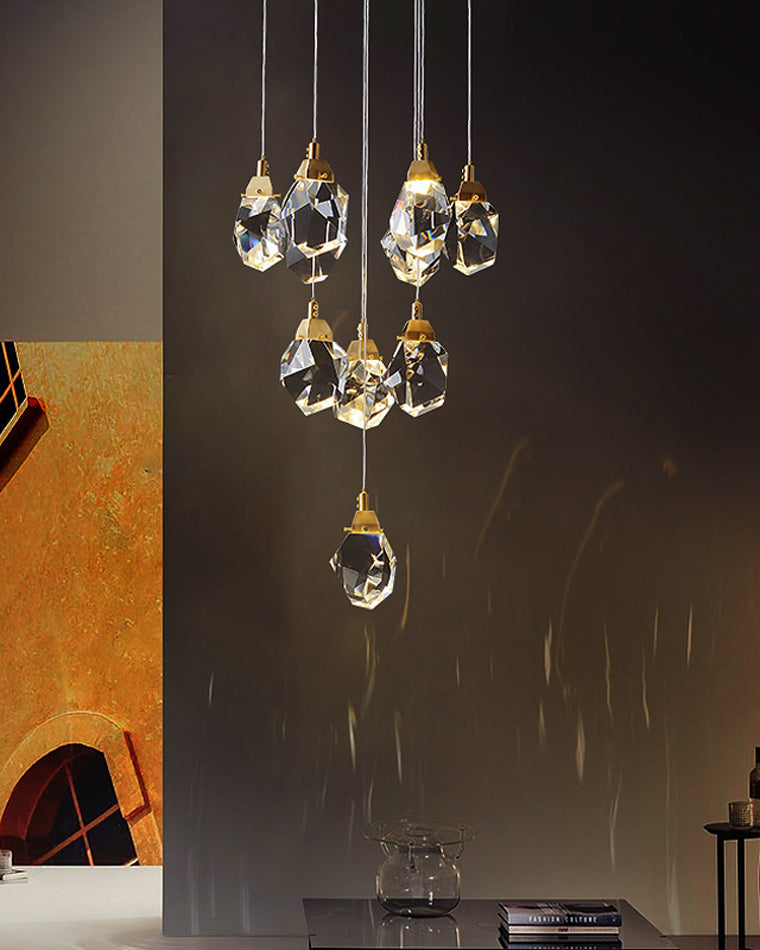 Diff Rock Crystal Rain Chandelier-DF2189