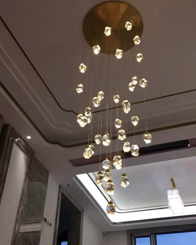 Diff Rock Crystal Rain Chandelier-DF2189
