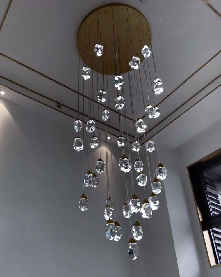Diff Rock Crystal Rain Chandelier-DF2189