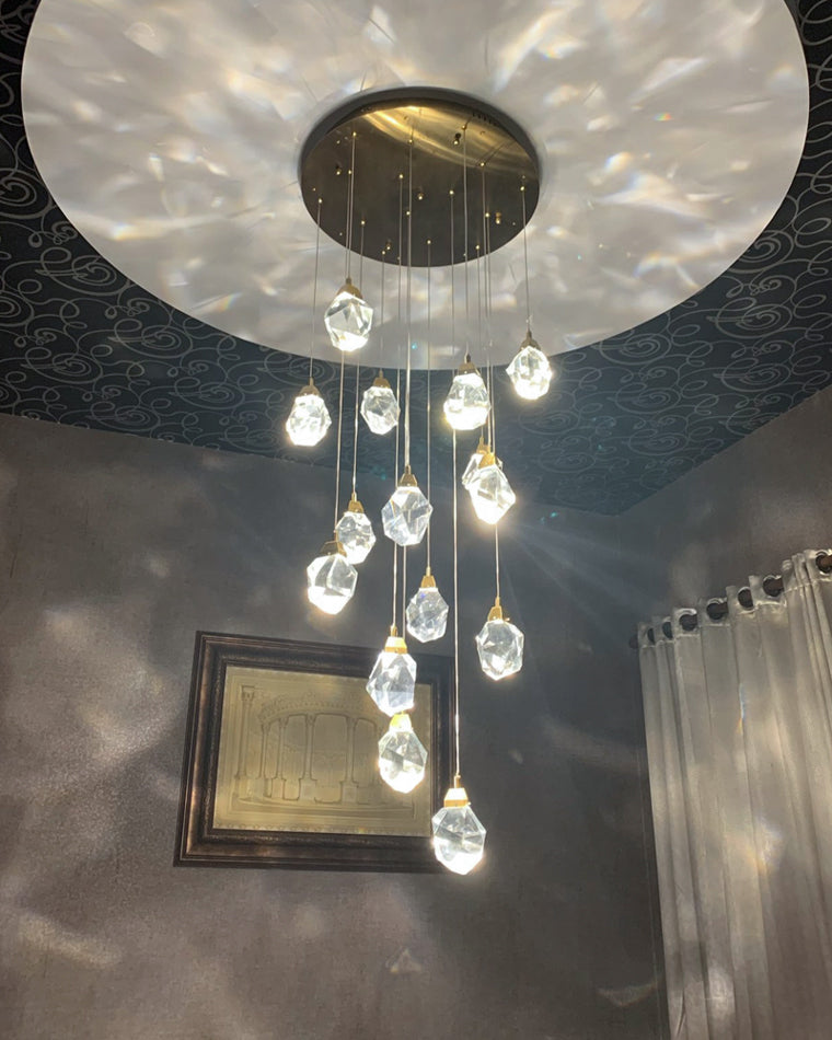 Diff Rock Crystal Rain Chandelier-DF2189