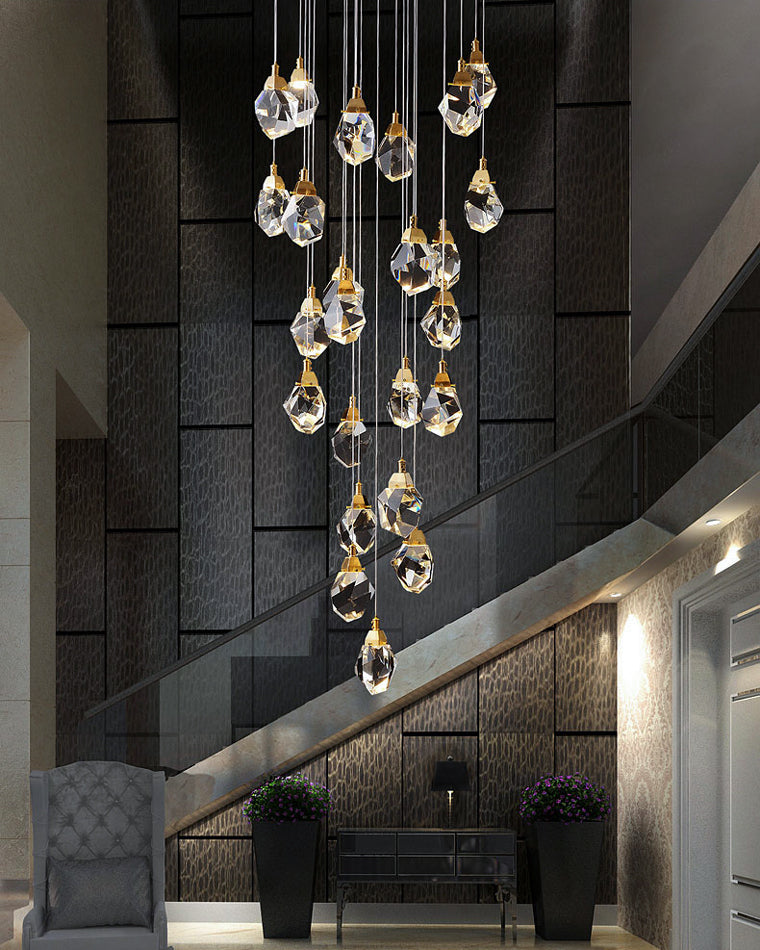 Diff Rock Crystal Rain Chandelier-DF2189